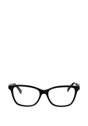Longchamp logo-plaque square-frame glasses - Black