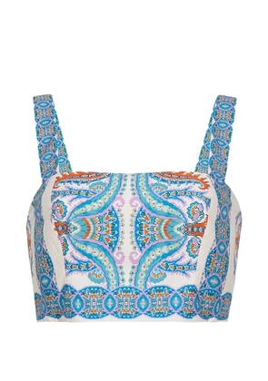 Cara Cara Helena paisley-print top - White