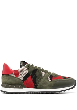 Valentino Garavani Camouflage Rockrunner low-top sneakers - Green