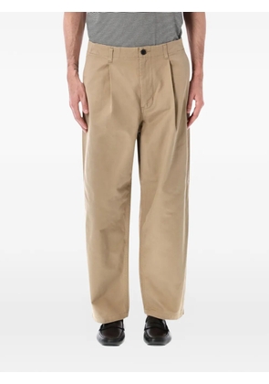 Still by Hand Kontor pleated straight-leg trousers - Neutrals