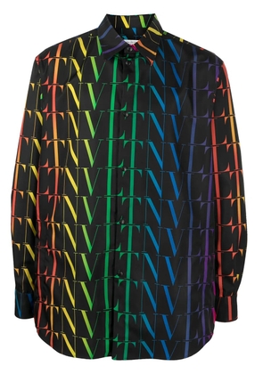 Valentino Garavani VLTN Times printed shirt - Black