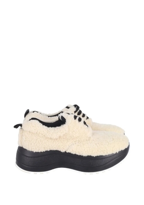 Celine Pre-Owned Delivery shearling sneakers - Neutrals