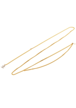 CHANEL Pre-Owned 1997 CC Brass Gold Plated Chain belt