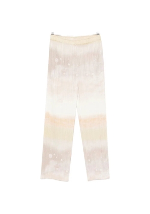 Pleats Please Issey Miyake Pleats Please tie-dye trousers - Neutrals