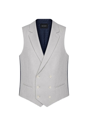 RAMON SANJURJO double-breasted peak-lapel waistcoat - Grey