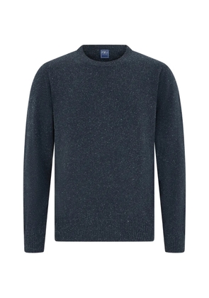 Fedeli crew-neck sweater - Blue
