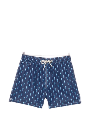 MC2 Saint Barth seahorse-print drawstring swim shorts - Blue