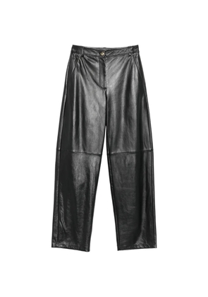 Max Mara Legno wide-leg leather trousers - Black