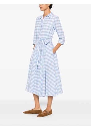 LAVI COUTURE Ninni gingham-check dress - Blue