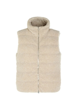 Herno quilted shearling-effect gilet - Neutrals