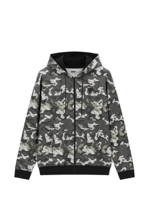 GUESS USA camouflage-print hoodie - Grey