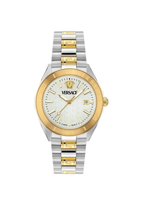 Versace V-Dome 42mm watch - Silver