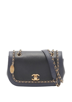 CHANEL Pre-Owned 2019 Lambskin Chain Around Flap crossbody bag - Black
