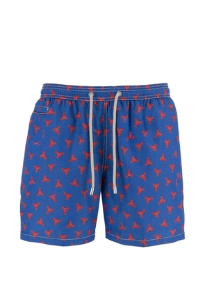 MC2 Saint Barth Lighting lobster-print swim shorts - Blue