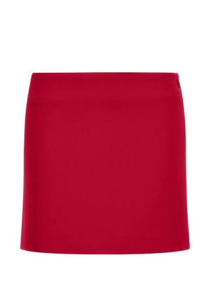 Roberto Cavalli logo-plaque miniskirt - Red
