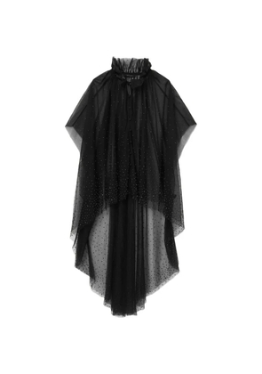AllSaints ruffled embellished blouse - Black