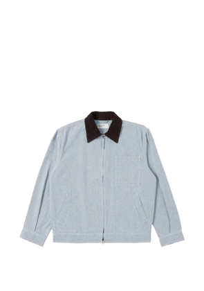 Universal Works Jeans zip-up bomber jacket - Blue