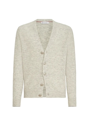 Brunello Cucinelli alpaca, cashmere and wool cardigan - Grey