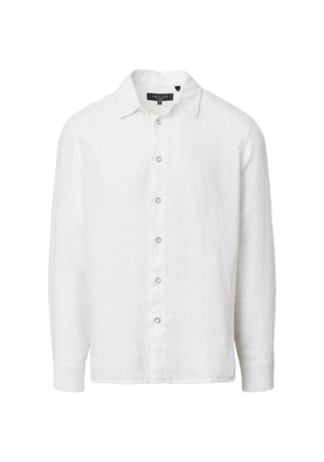 rag & bone Finch long-sleeve linen shirt - White