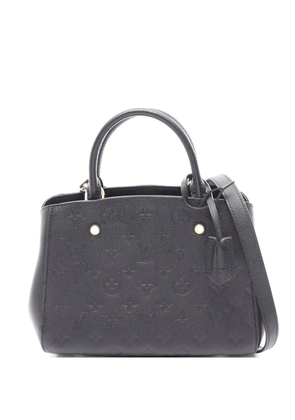 Louis Vuitton Pre-Owned 2015 Montaigne BB Monogram Empreinte leather tote bag - Black