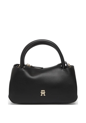 Tommy Hilfiger TH monogram repeat logo satchel bag - Black