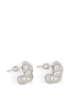 Maria Black Robe small twisted earrings - Silver