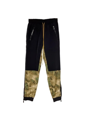 RHUDE camo panel track pants - Black