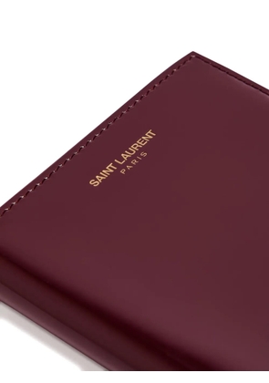 Saint Laurent patent leather passport holder - Red