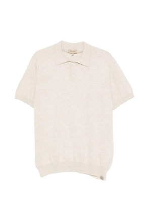 Woolrich short-sleeve knitted polo shirt - Neutrals