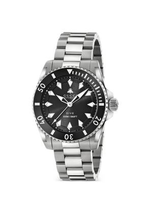 Gucci stainless steel 40mm watch - Black