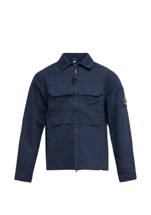 C.P. Company lens-detail zipped overshirt - Blue