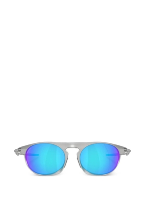 Oakley round-frame mirror-lens sunglasses - Silver