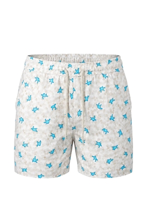 MC2 Saint Barth Lighting Micro Stretch turtle-print swim shorts - Neutrals