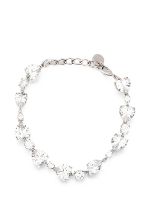Self-Portrait crystal-embellished multi-shape bracelet - Silver