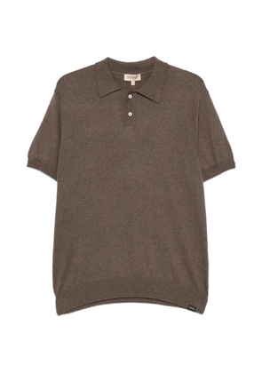 Woolrich knit short-sleeve polo shirt - Brown