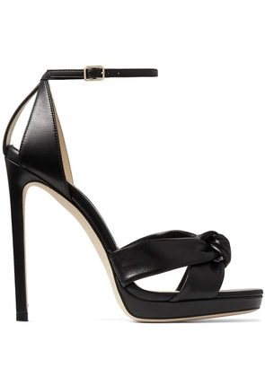 Jimmy Choo Rosie 120mm knotted sandals - Black