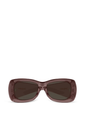 Saint Laurent Eyewear Howl rectangle-frame sunglasses - Red