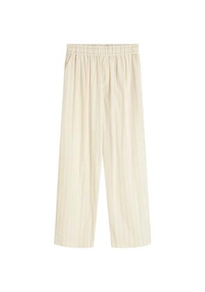St. Agni Everyday Relaxed pinstripe-print trousers - Neutrals