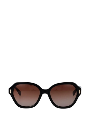 Longchamp geometric-frame sunglasses - Black