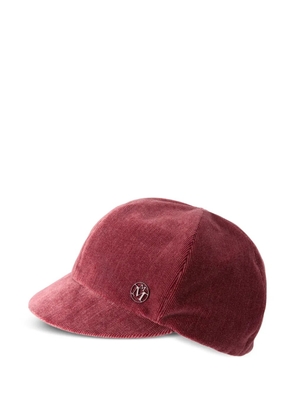 Maison Michel Emy corduroy cap - Red