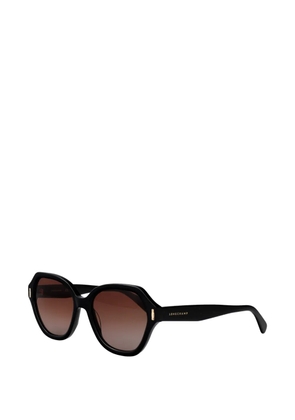 Longchamp geometric-frame sunglasses - Black