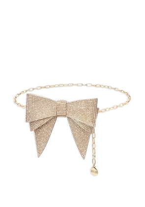Judith Leiber bow-embellished belt - Gold
