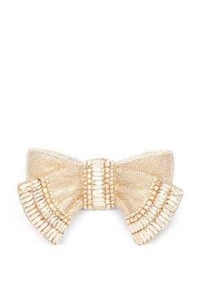 Judith Leiber Bow Deco Gems Champagne clutch bag - Gold