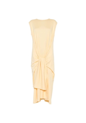 TOTEME knot-detail sleeveless midi dress - Yellow