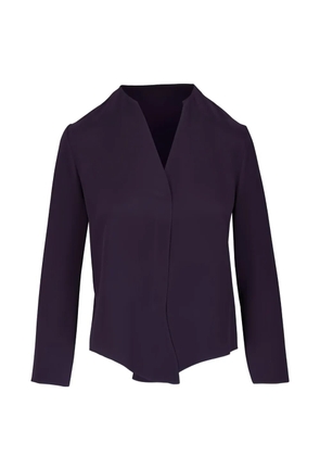 Peter Cohen V-neck long-sleeve blouse - Purple