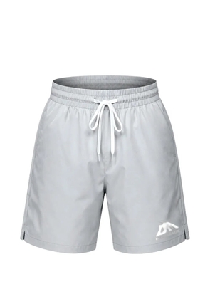GODMADE GM-logo drawstring-waist swim shorts - Grey