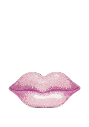 Judith Leiber Hot Lips Pink crystal-embellished shoulder bag