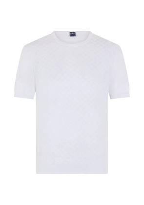 Fedeli textured short-sleeve T-shirt - White