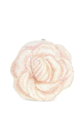 Judith Leiber crystal-embellished rose-shaped clutch bag - Pink