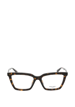 Saint Laurent Eyewear rectangle-frame glasses - Brown